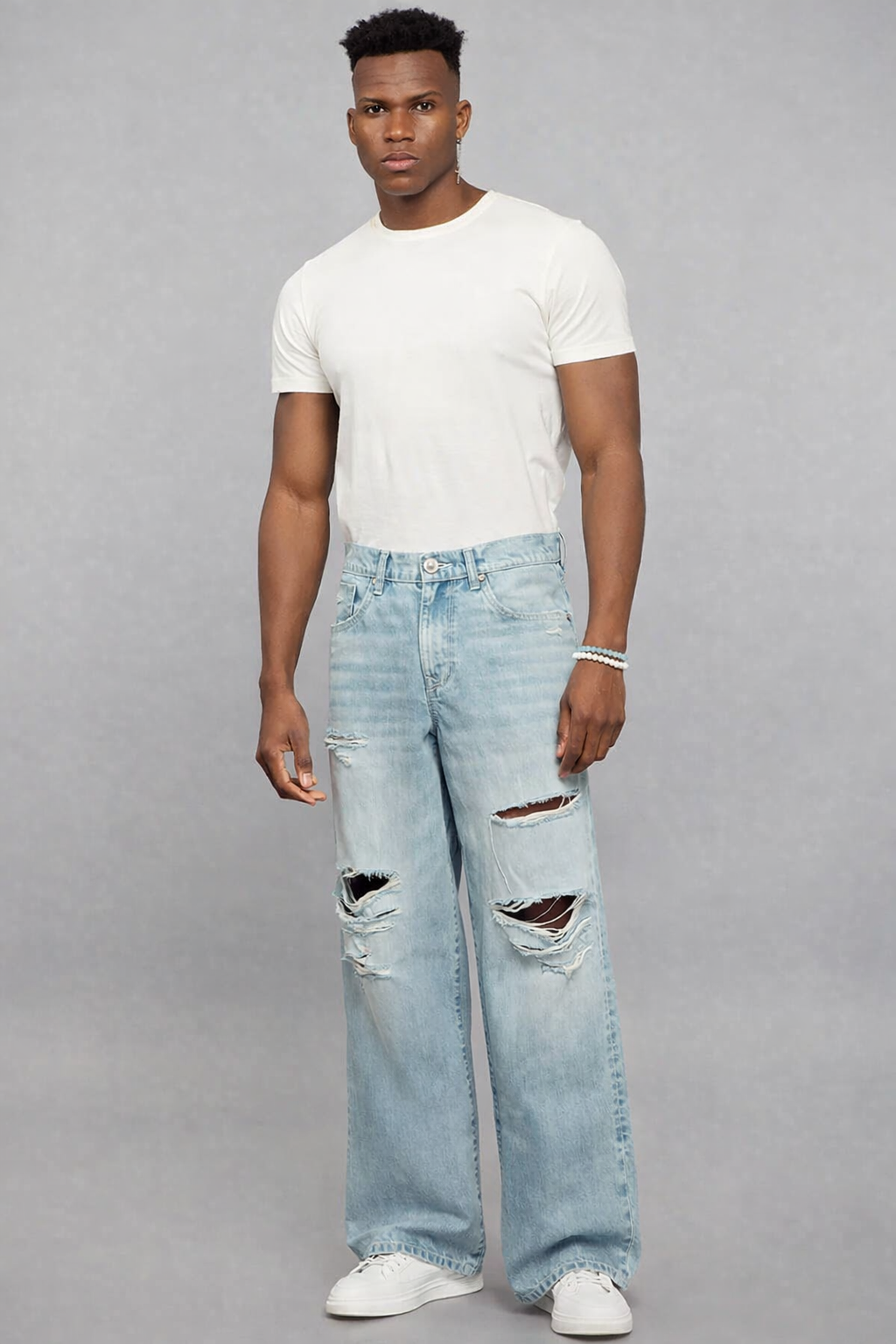 Extra Loose Fit Jeans - Light Blue RJ6430