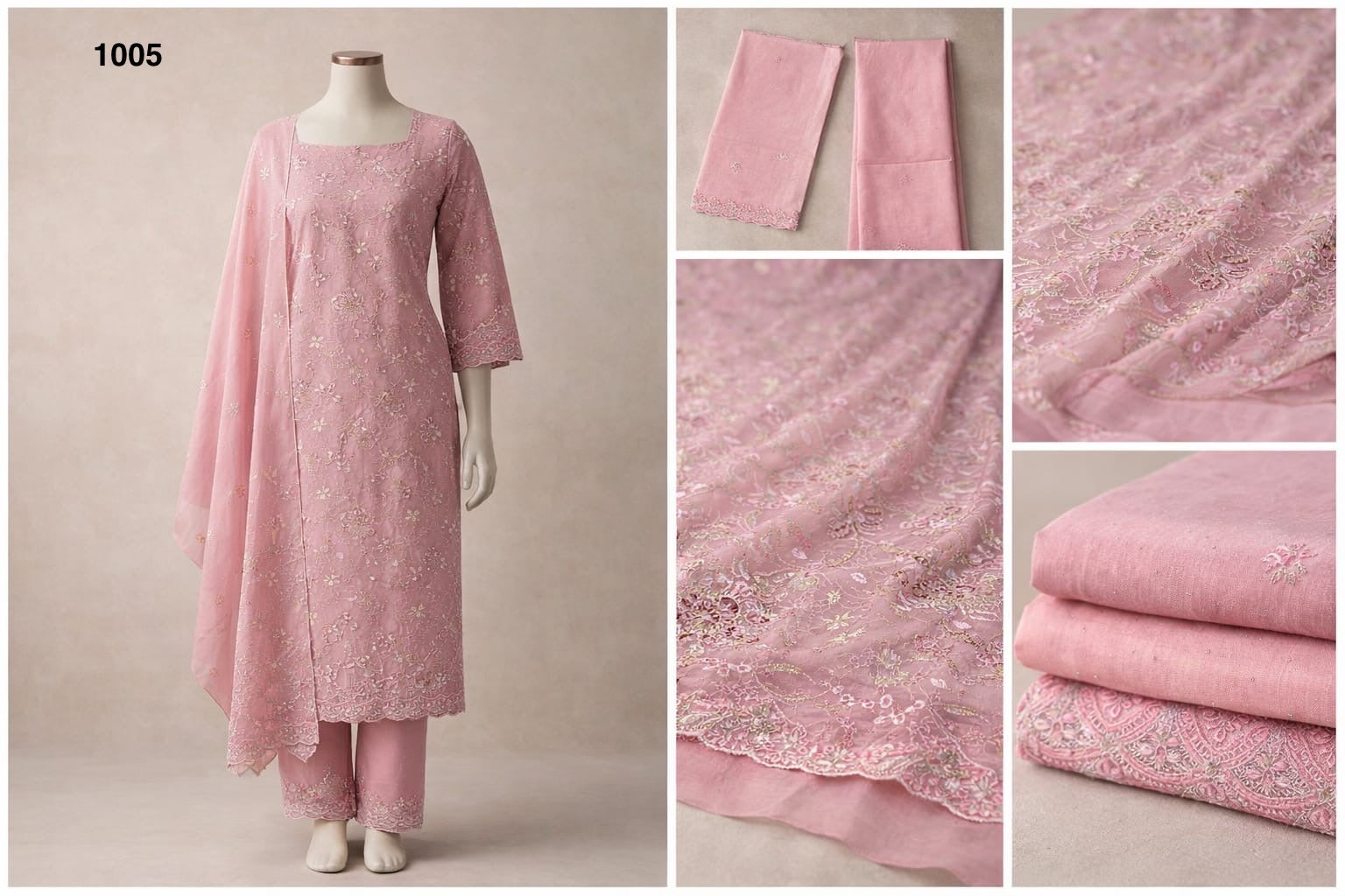 Luxury Heavy Embroidered Sequin Dress 1045