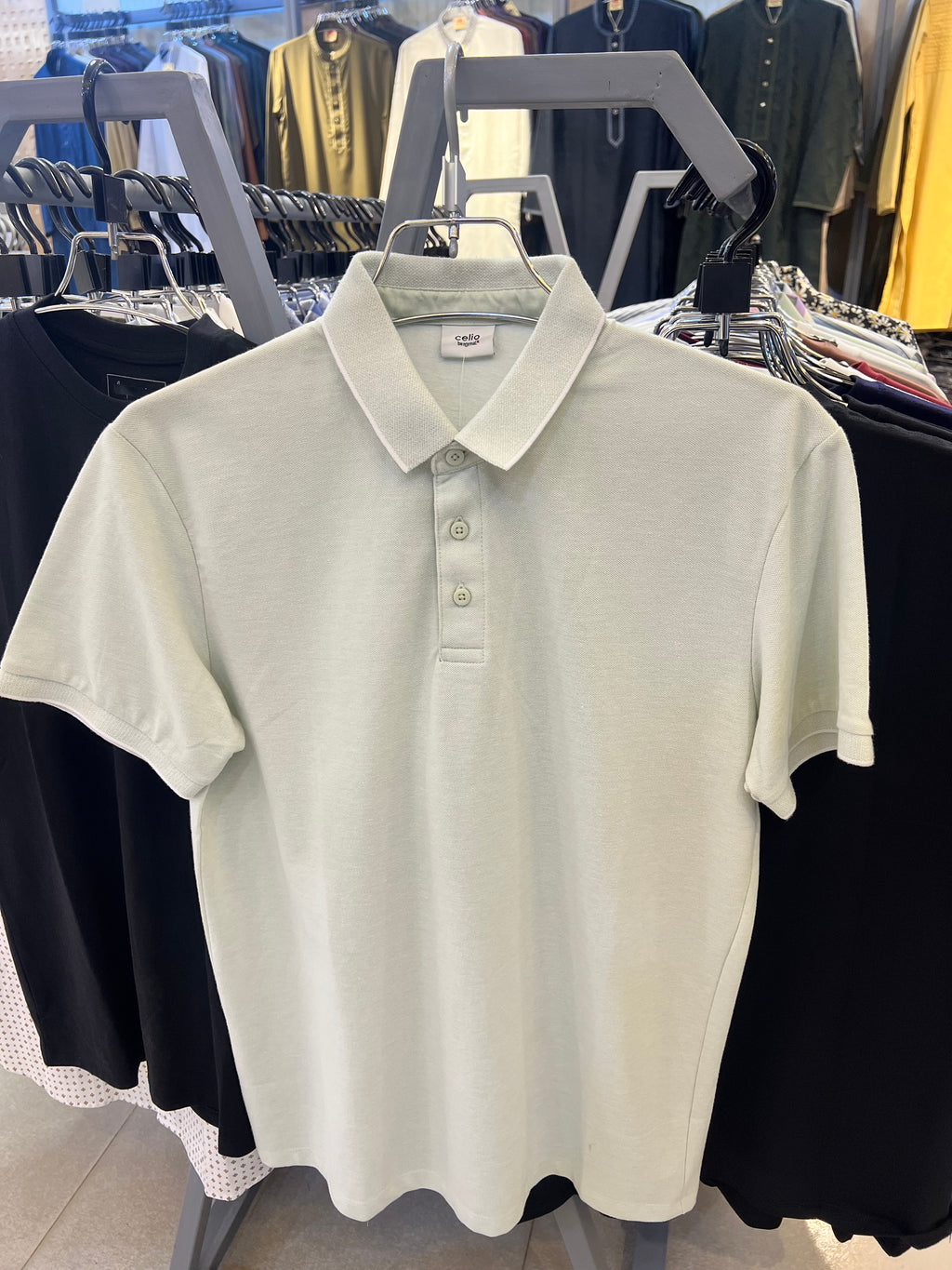 GATSBY Mens Polo T-shirt Celio Light Cream 2010