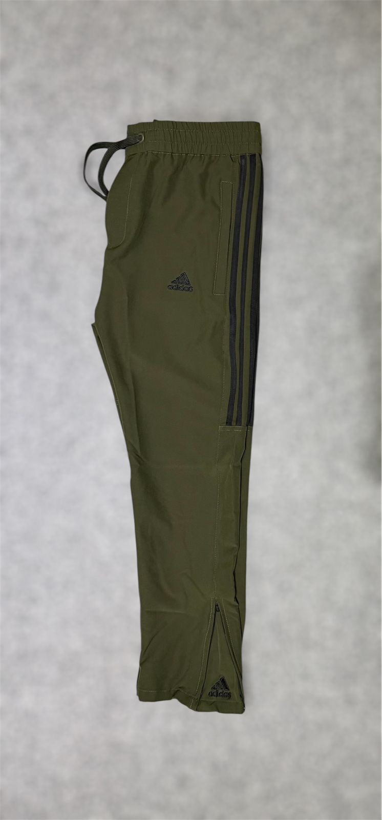 Premium Multi Pocket Zipper Track Pant with Front Fly & Secure Zipper Pockets ADDSFP Olive