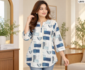 Premium Ladies Printed Three-Quarter Sleeve Tops - LD175