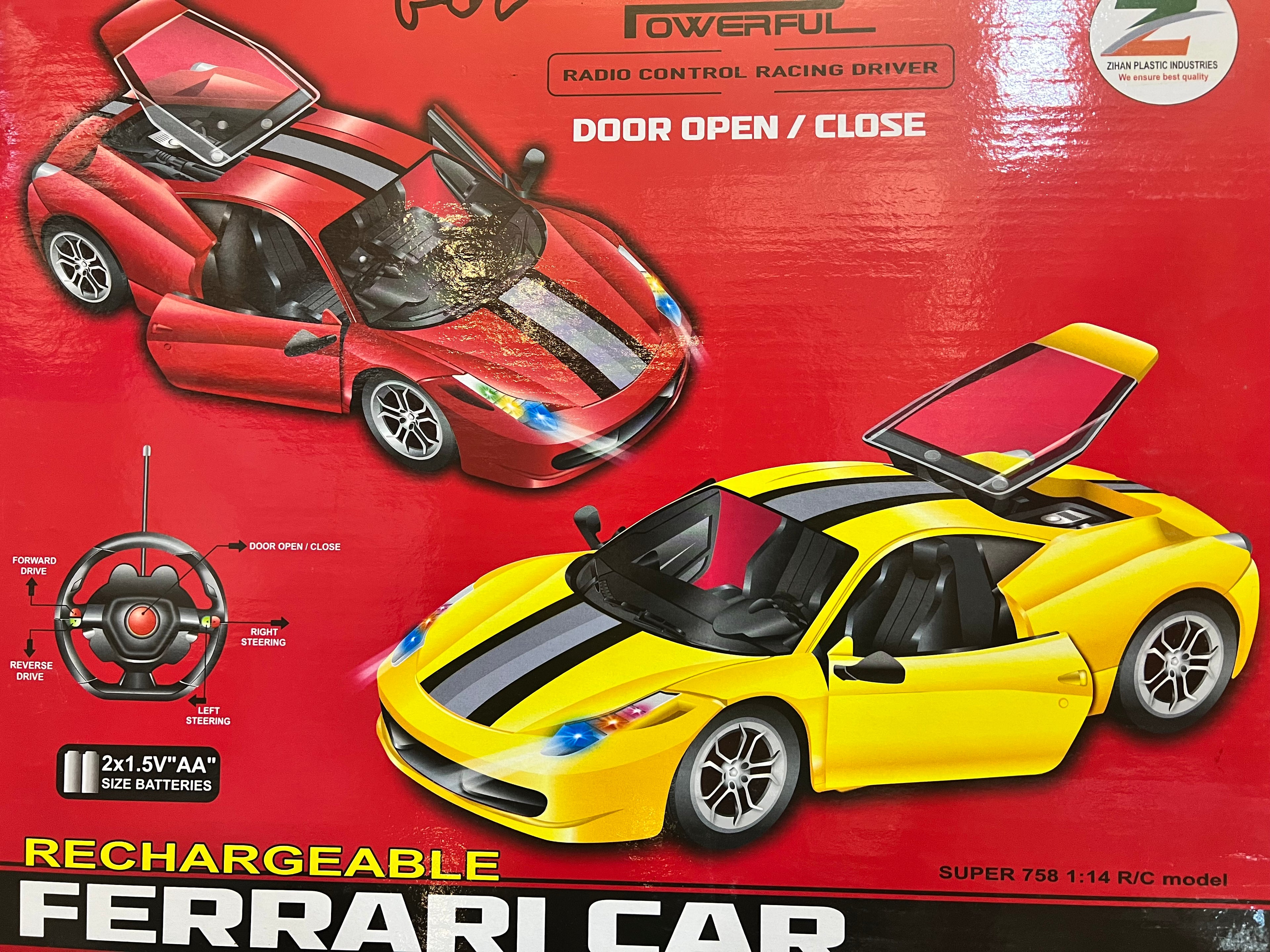 Rechargeable R/C Ferrari Style Racing Car with Remote Control