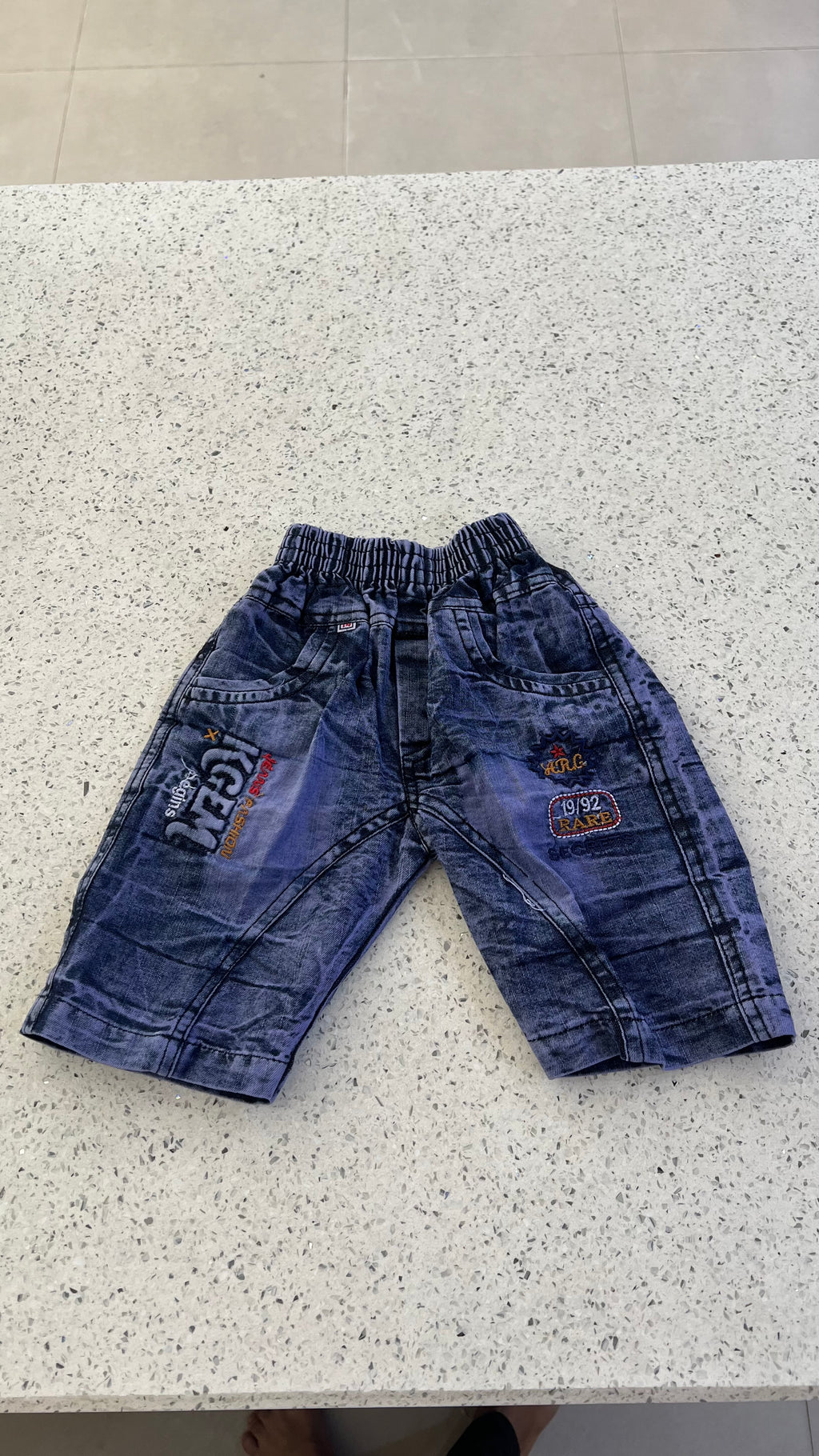 Premium Boys Check Shirt & Denim Shorts Set-BO281