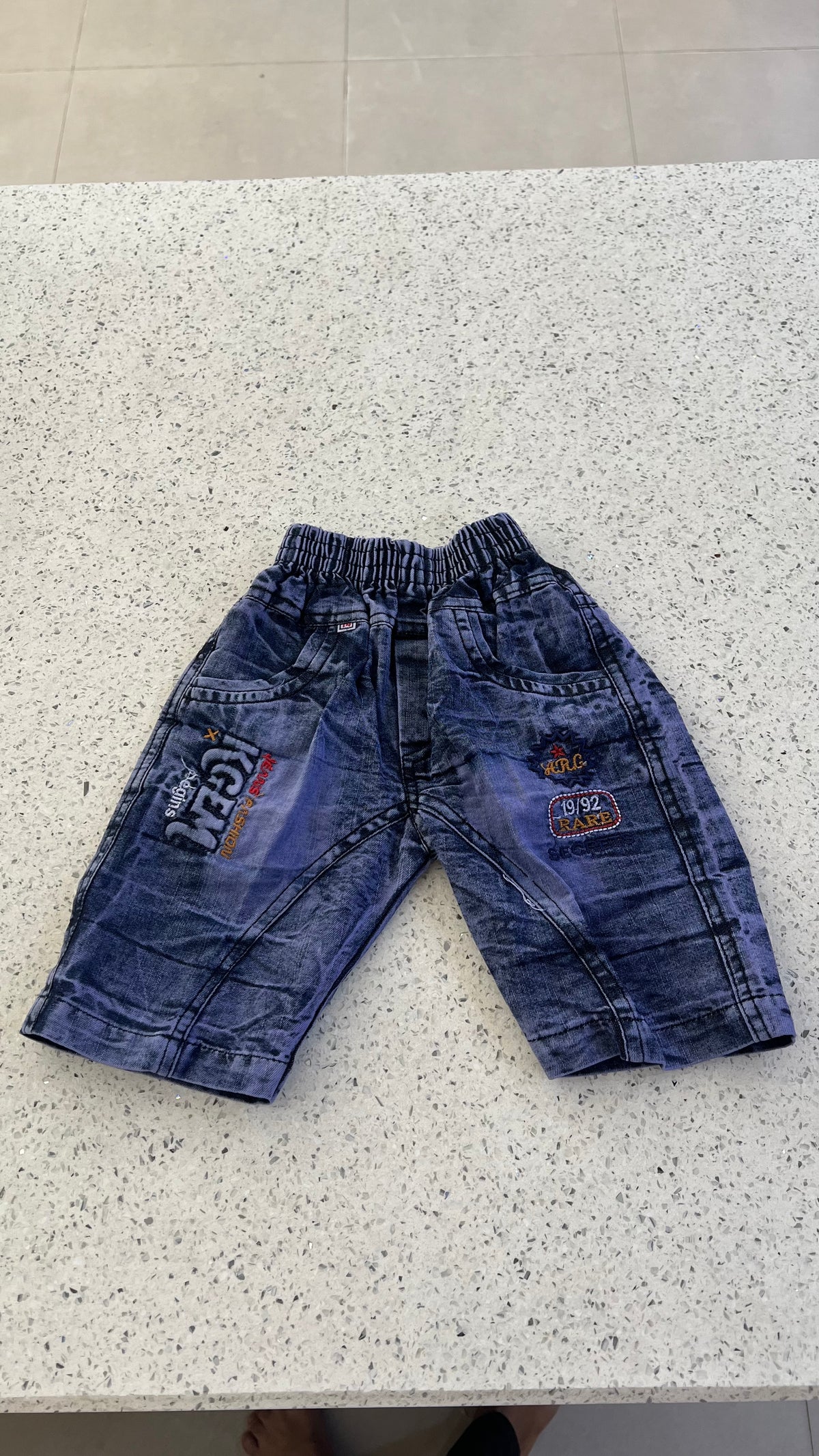 Premium Boys Check Shirt & Denim Shorts Set-BO281