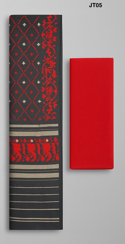 Soft Jamdani Three Piece JT05