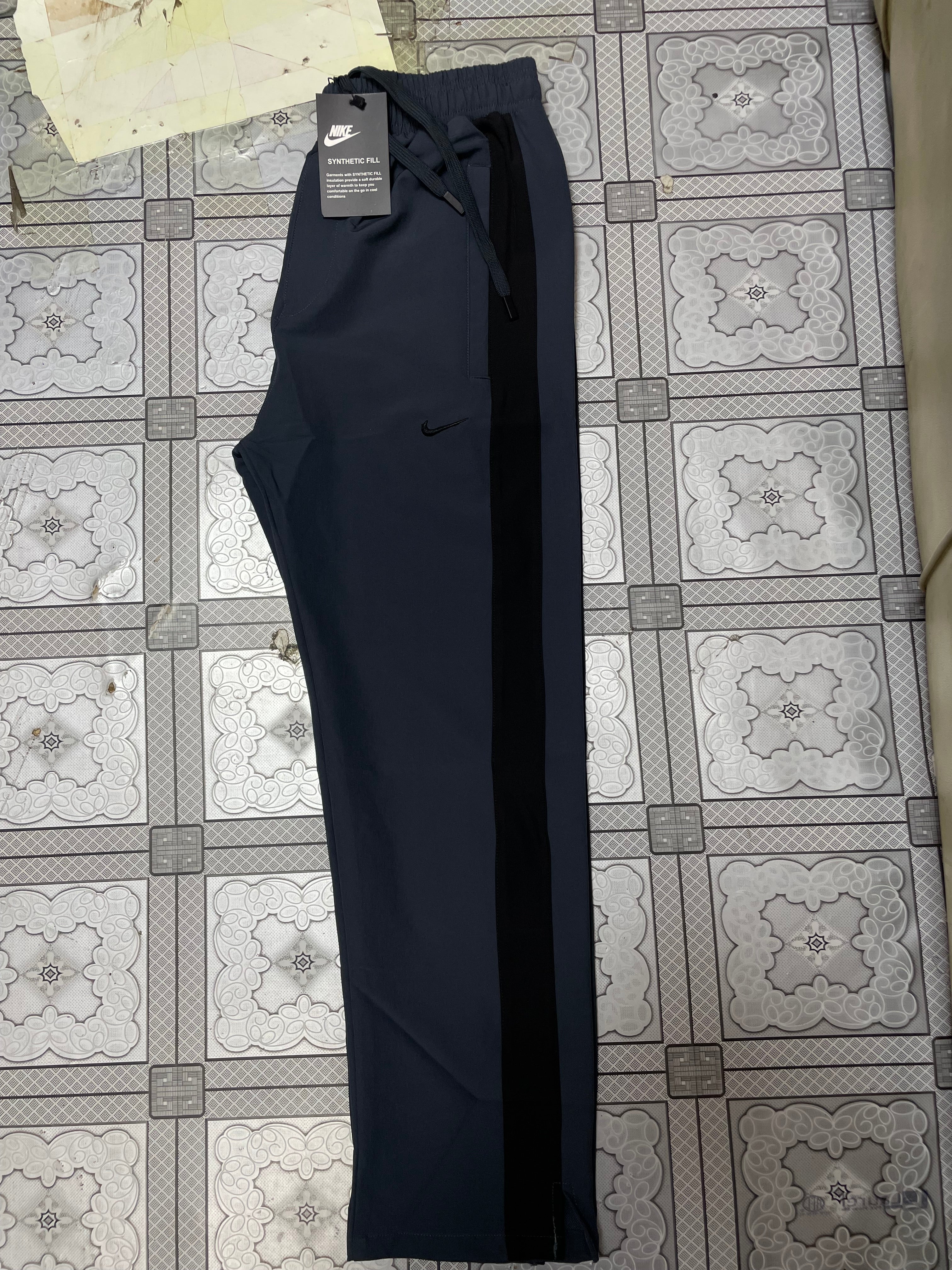 Performance Side-Stripe Sports Track Pants NKTP Ash