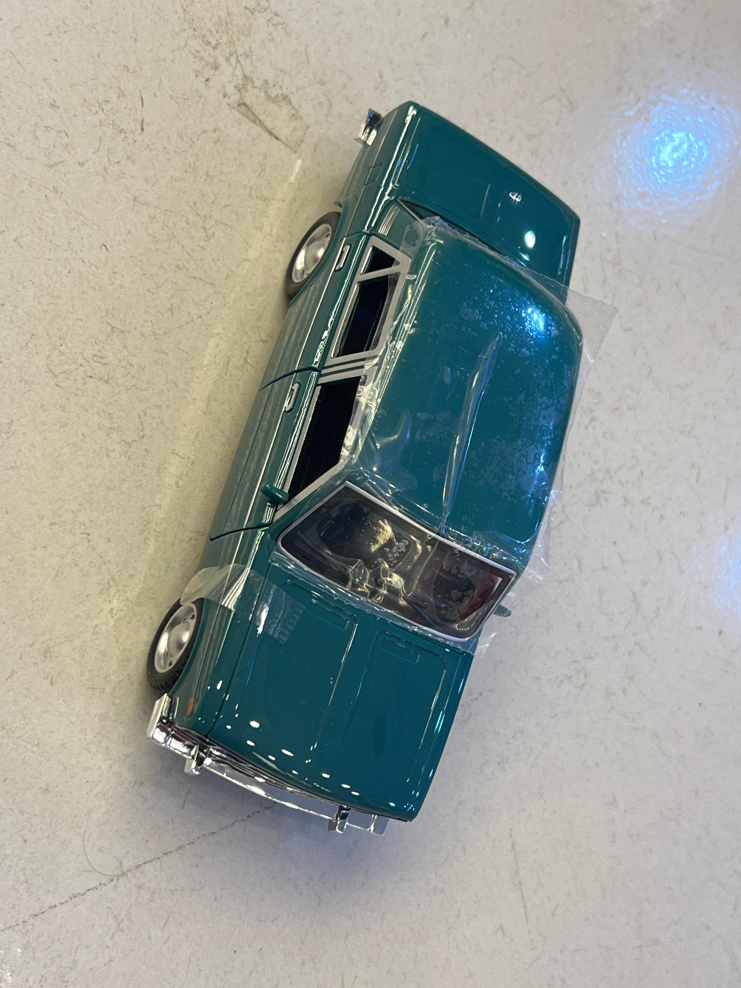 Classic Orange Vintage Die-Cast Toy Car