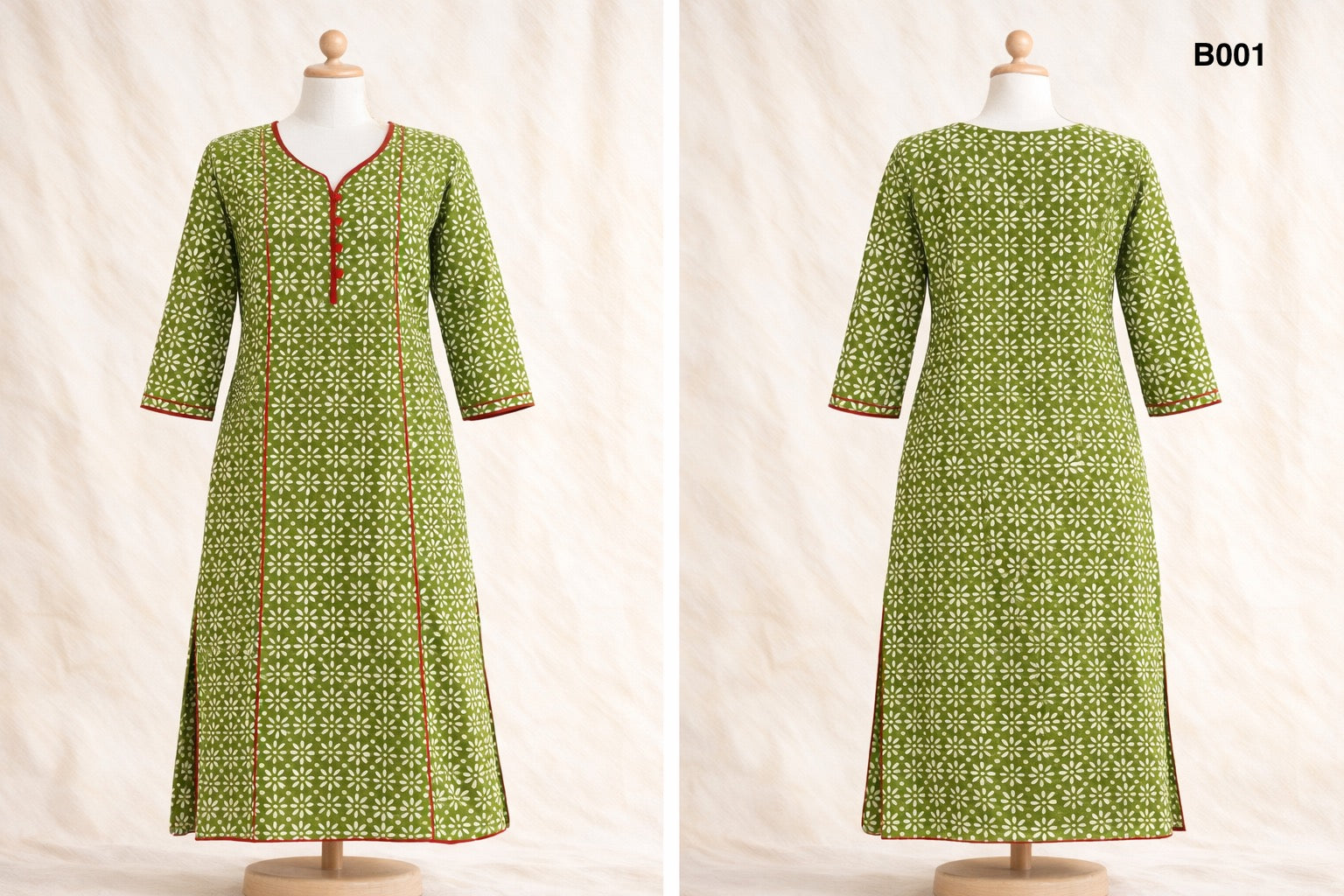 Batik One Piece Dress B001