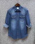 Premium Denim Shirt deep shade (B)