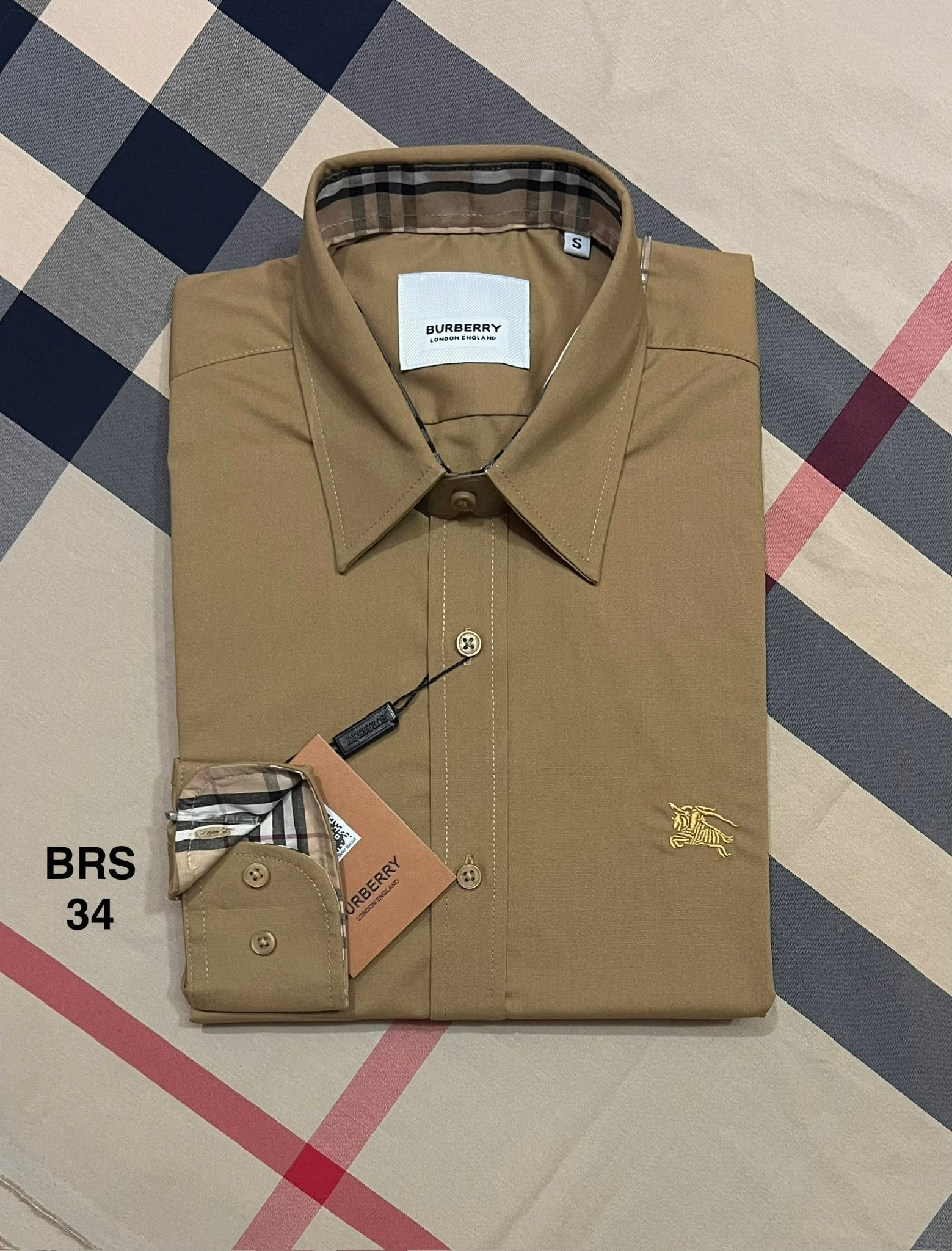 Signature Solid Shirt BRS Biscuit 34