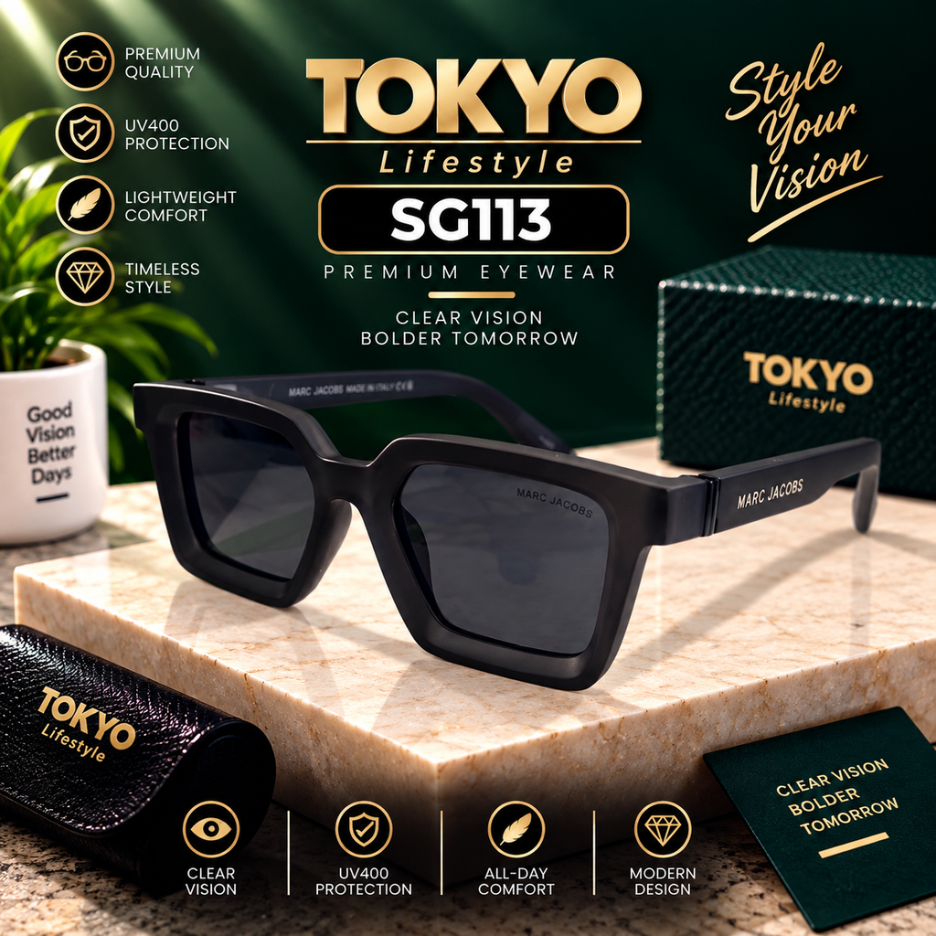 Premium Bold Square Sunglasses – SG113
