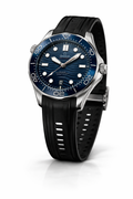 Luxury Dive Watch – Blue Dial with Black Rubber Strap 789