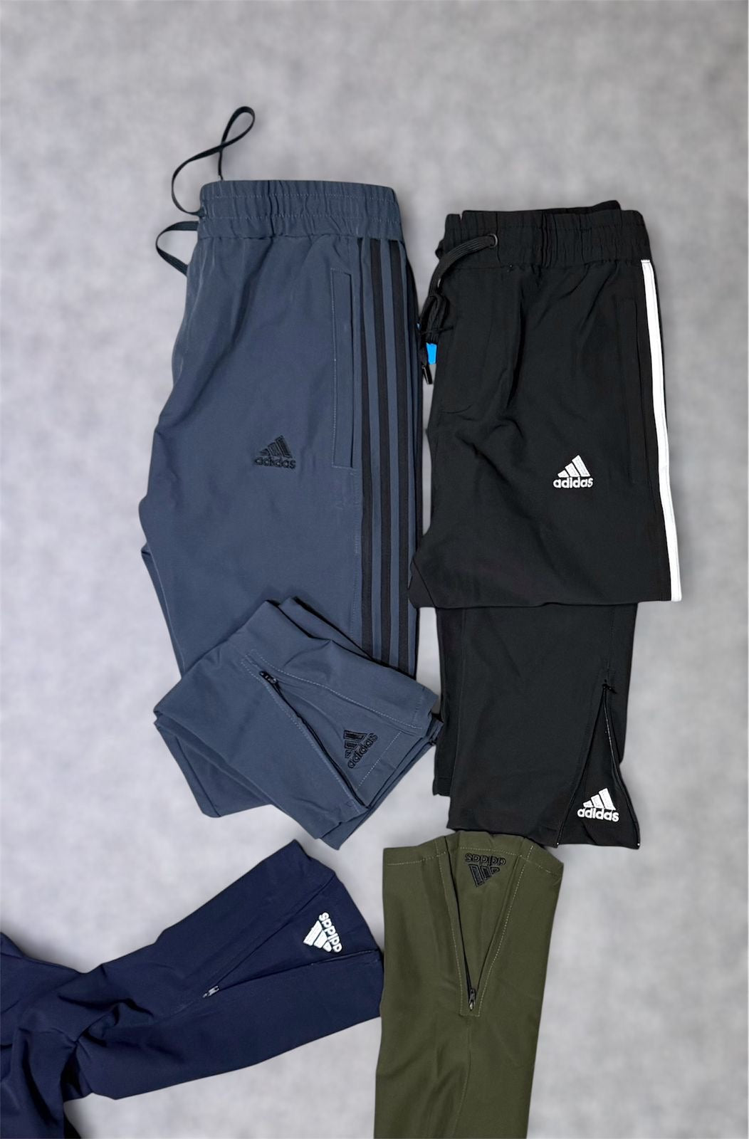 Premium Multi Pocket Zipper Track Pant with Front Fly & Secure Zipper Pockets ADDSFP Olive