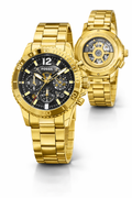 Fossil Men's Gold-Tone Chronograph Automatic Watch 130
