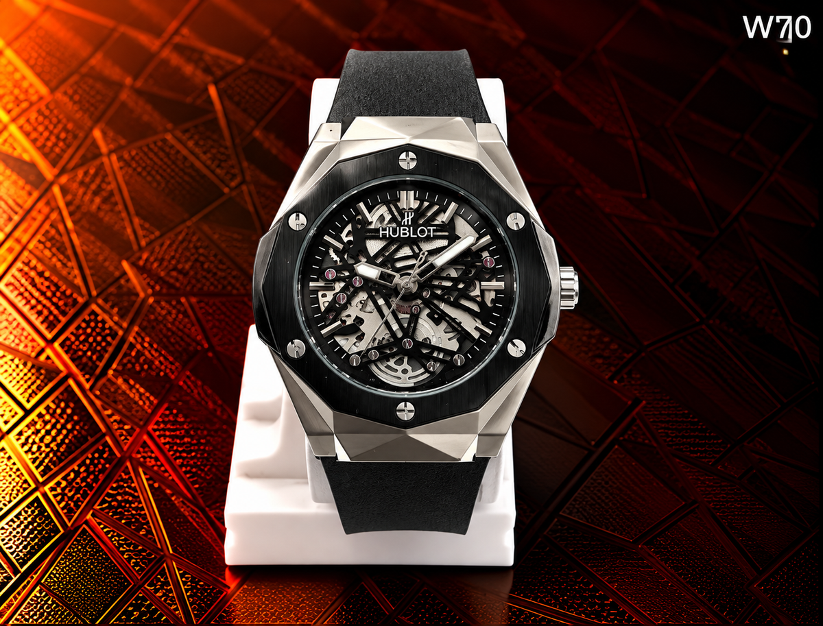 Men's Premium Octagonal Analog Wristwatch Collection – W70