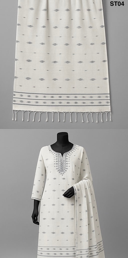 Half Silk Three Piece ST04