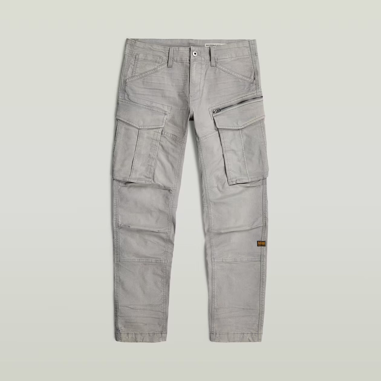 Rovic Zip 3D Tapered Pants white