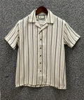 Premium Classic Cuban Collar Stripe Shirt GCST 408