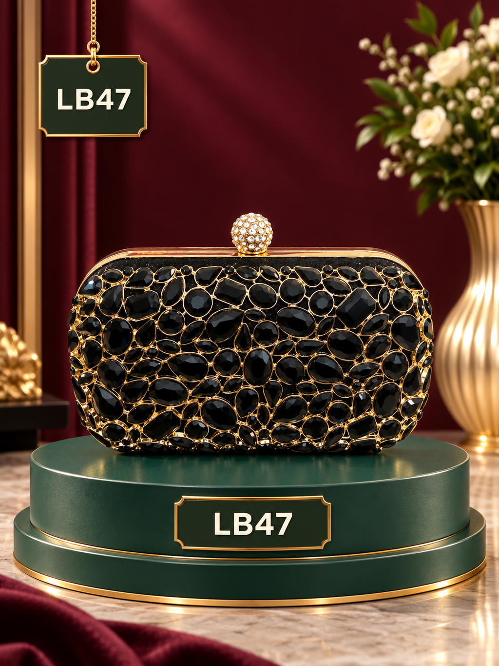 Luxury Crystal Evening Clutch – LB47