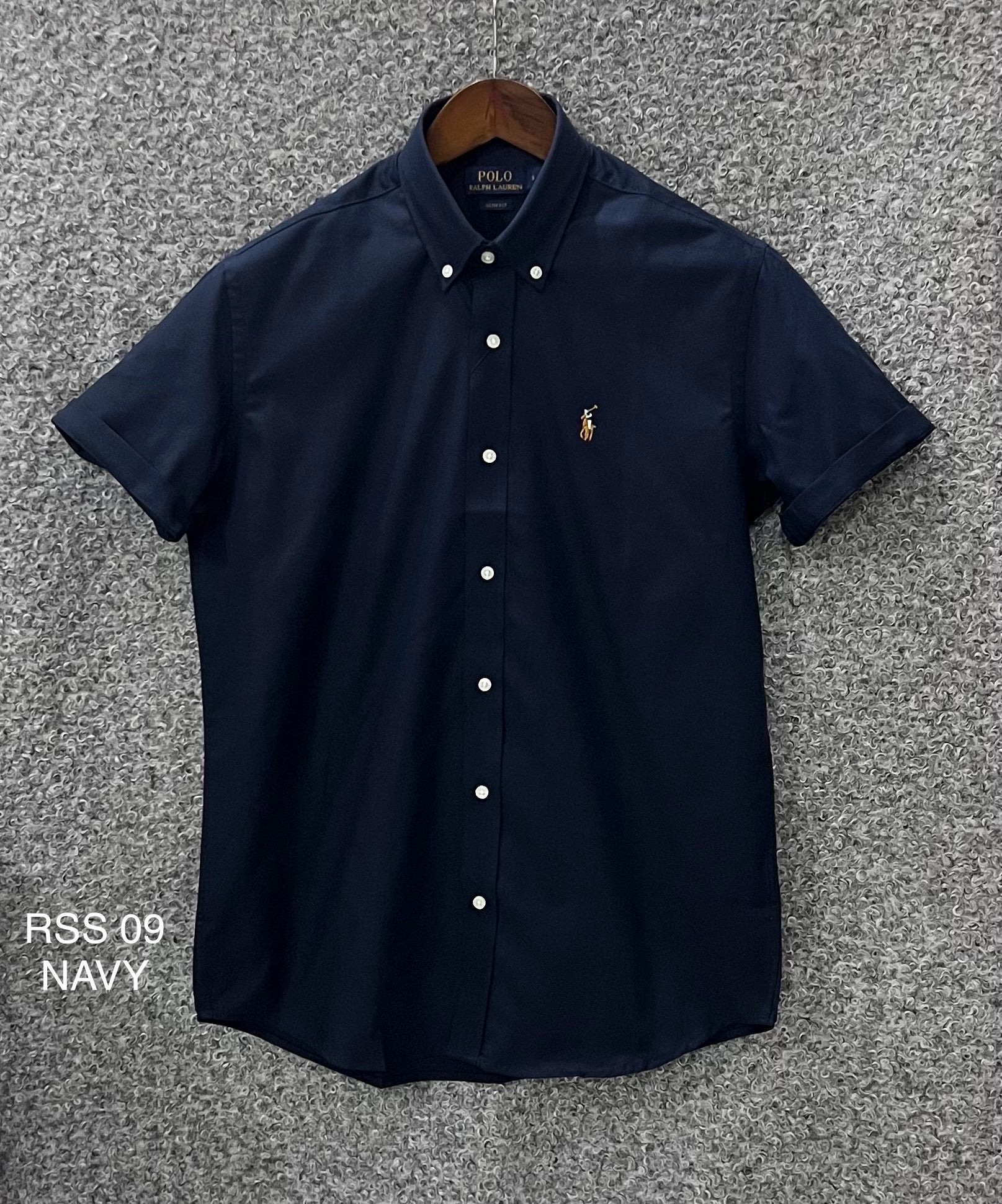 Premium Half Sleeve Solid Shirt RLSS 09 Navy