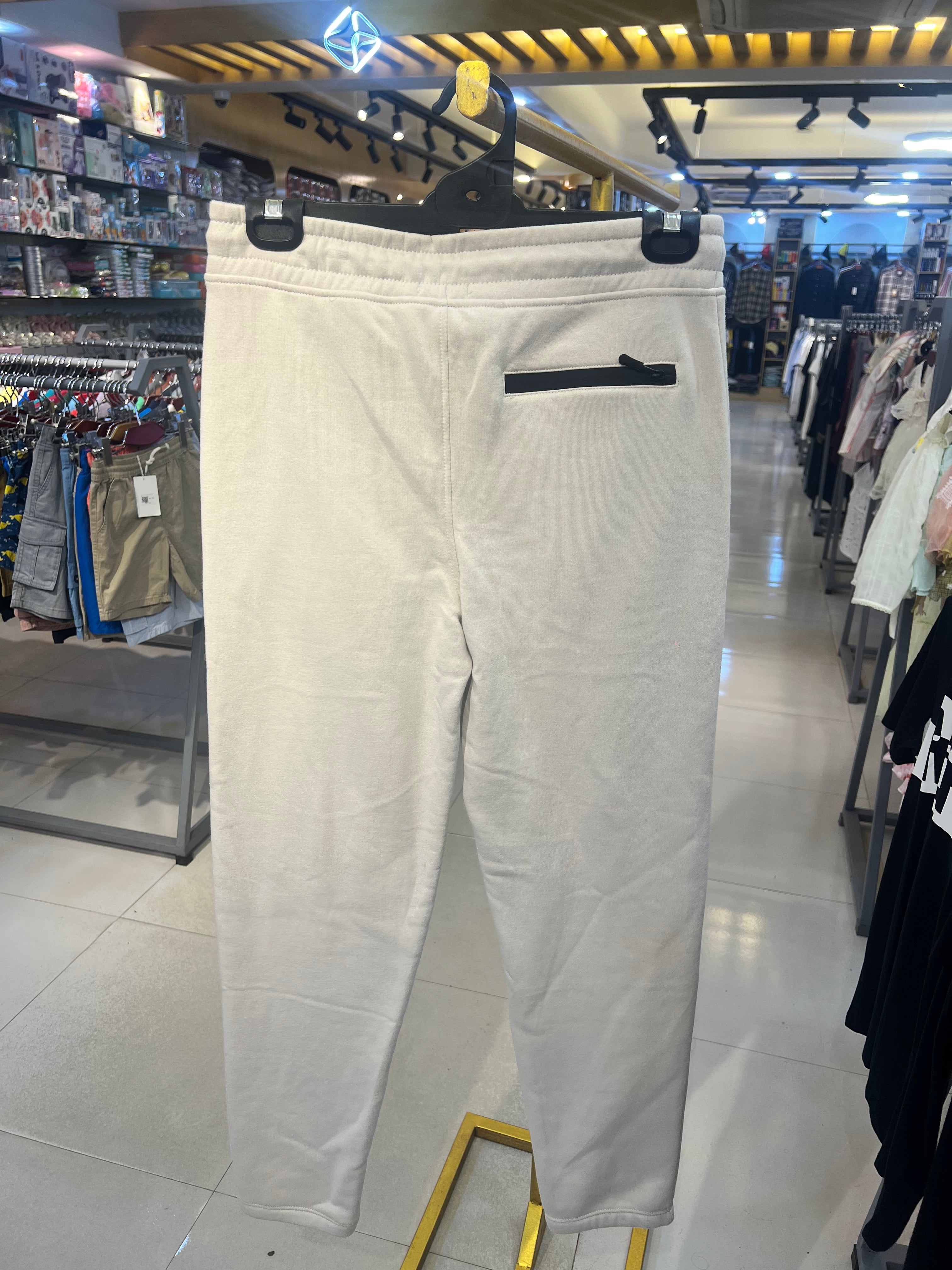 Premium Men's Ivory White Track Pants|TP27