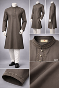 Luxury embroidery Panjabi with premium finish 607