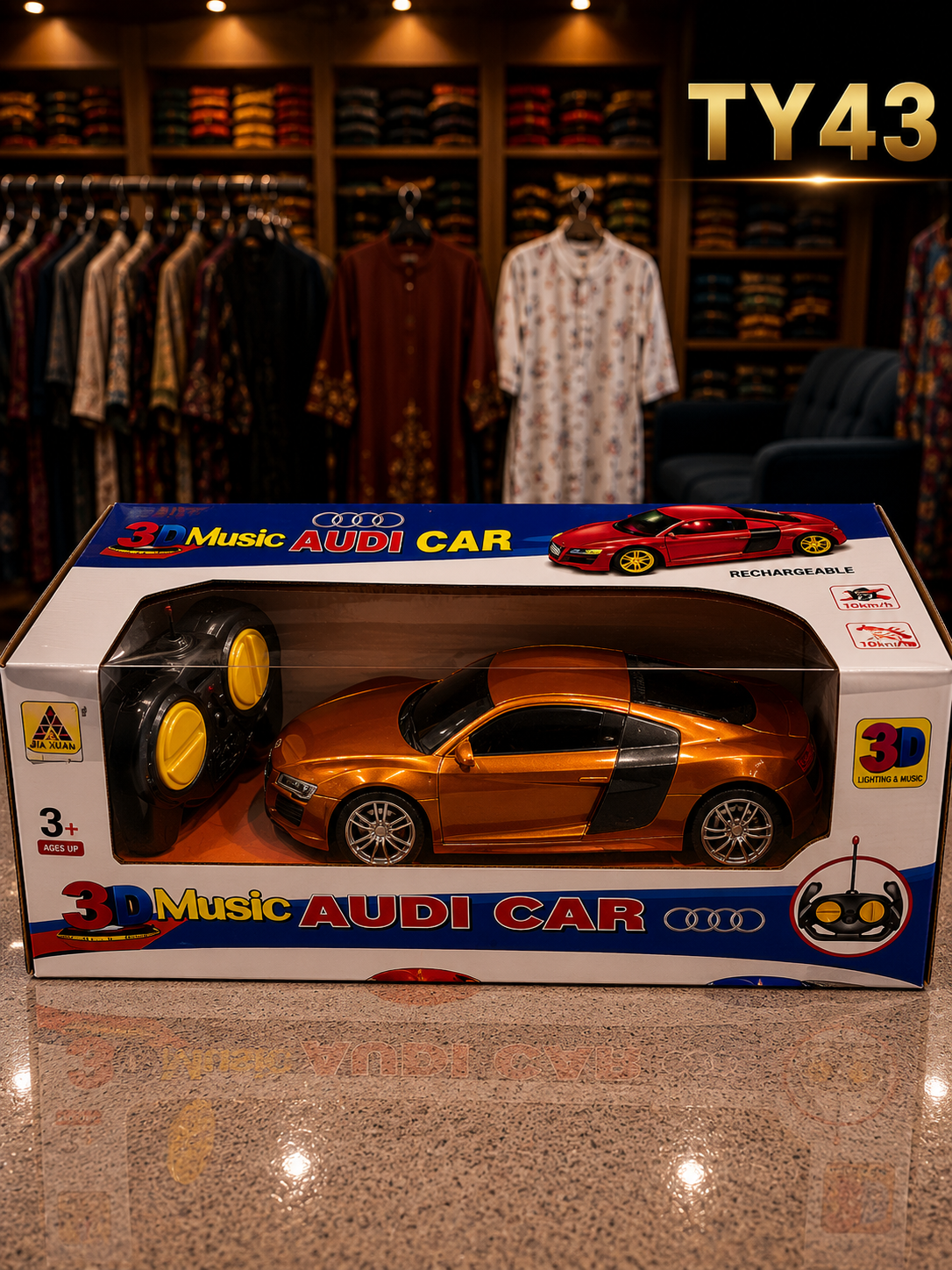 Rechargeable 3D Music Audi Remote Control Car – TY43