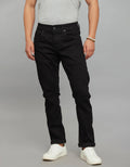 Rookies Denim Tapered Ankle-Length Stretch Jeans - Black RJ6235