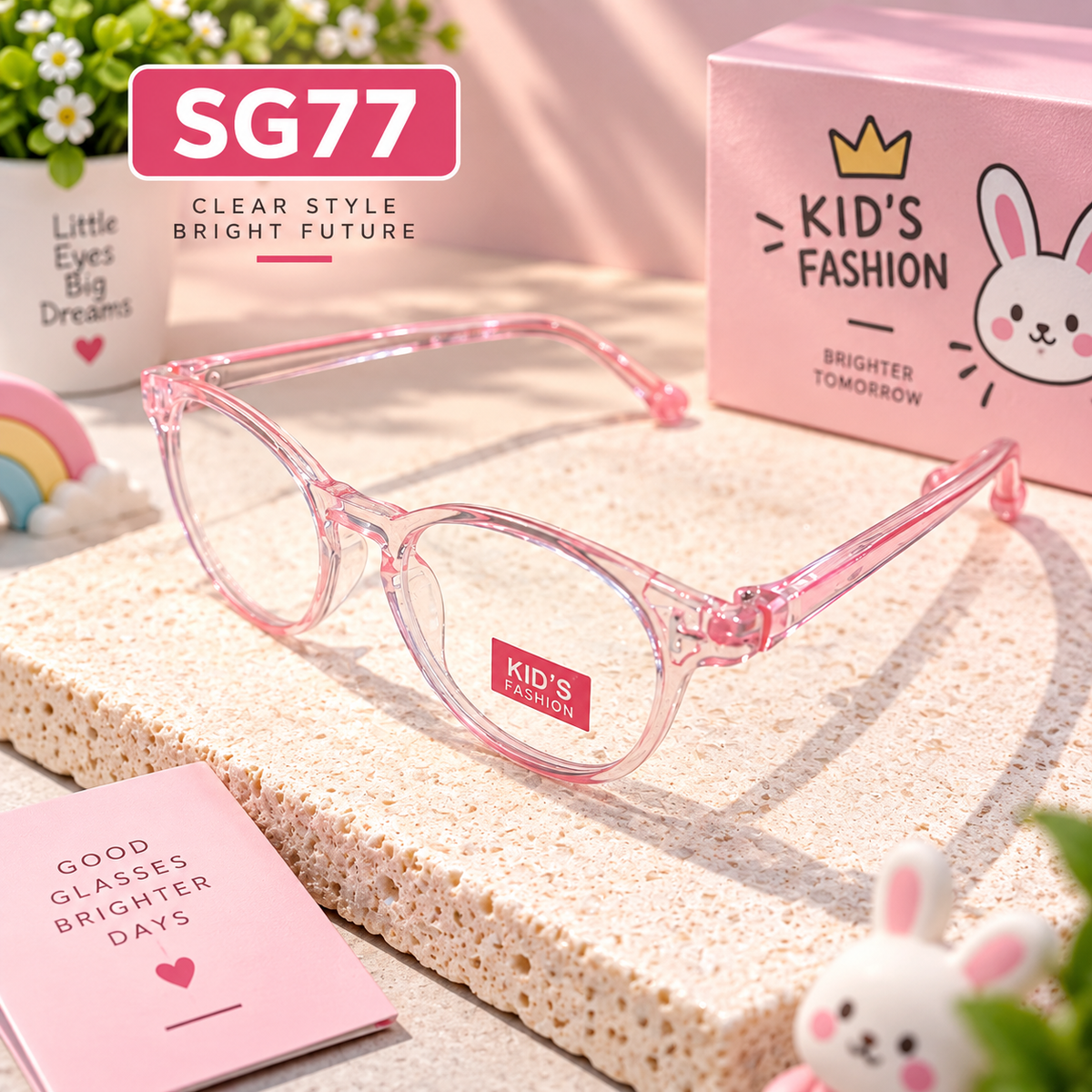 Premium Kids Clear Frame Glasses – SG77
