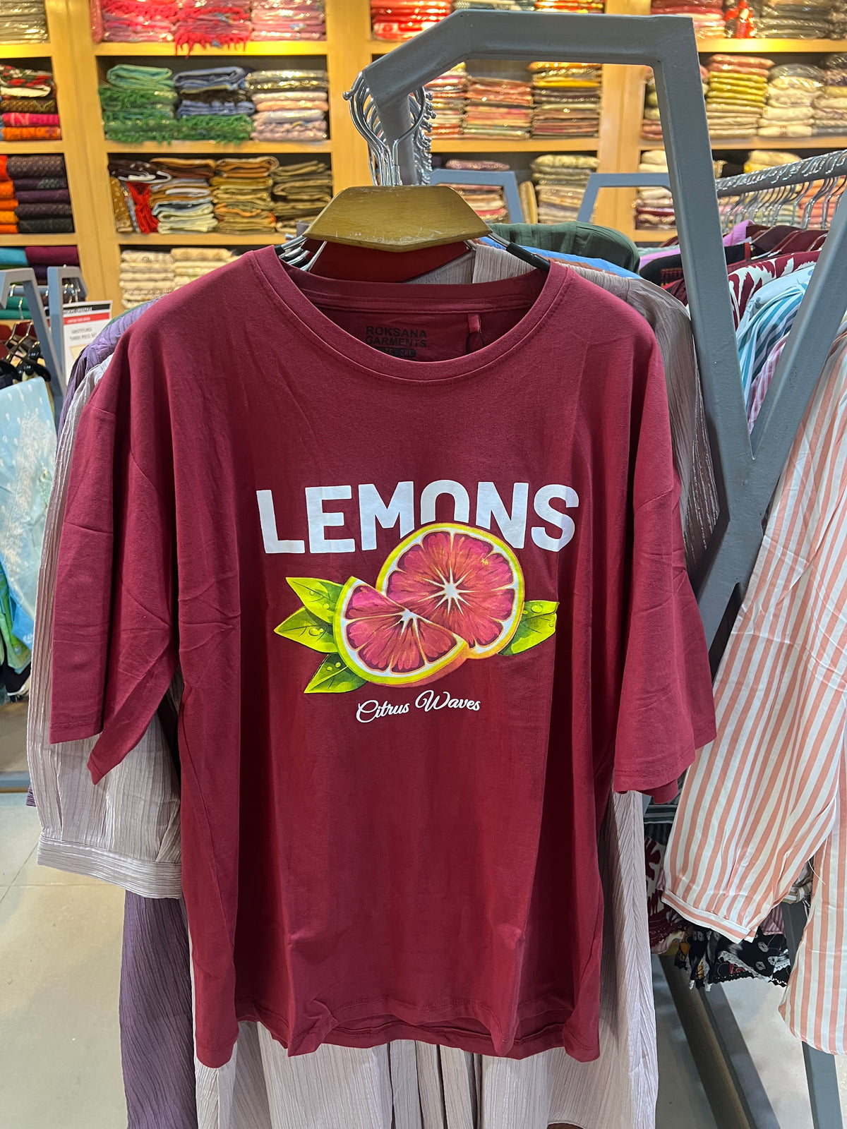 Premium Ladies Graphic T-Shirt LD106 — Burgundy Red