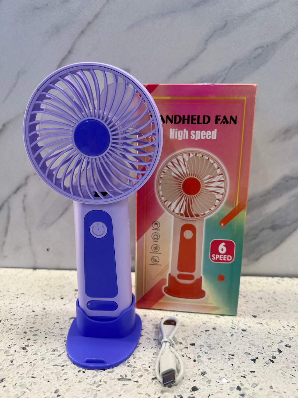 6-Speed Portable Handheld Fan-AT01
