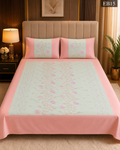 Luxury Floral Embroidered Bedsheet-EB15