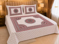 Luxury Crimson Mandala Block Bedsheet-BB07