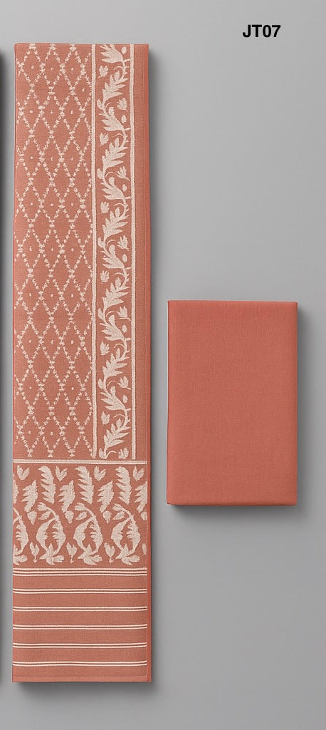 Soft Jamdani Three Piece JT07