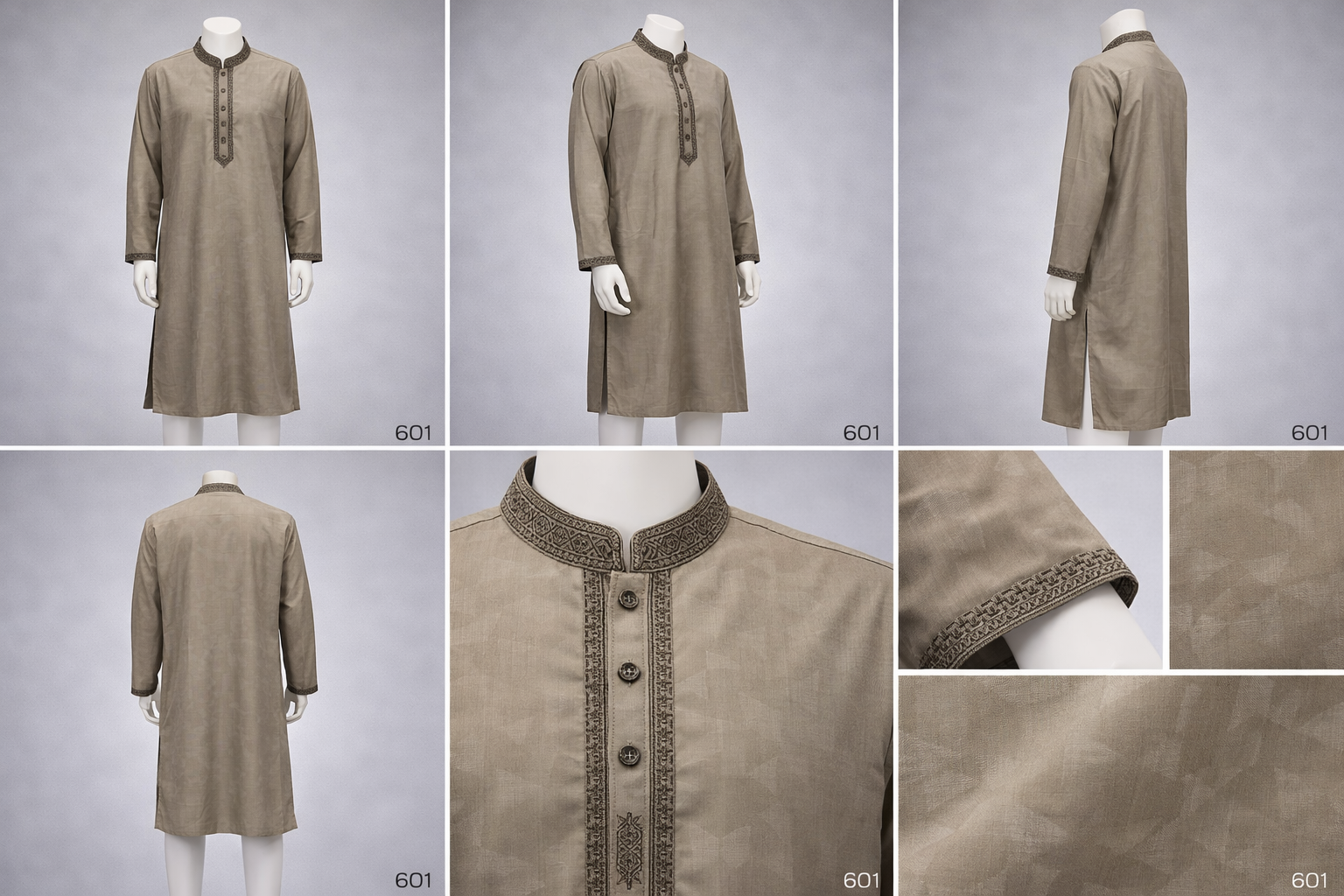 Luxury embroidery Panjabi with premium finish 601