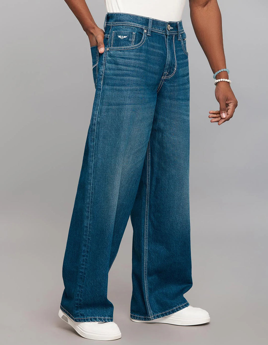 Extra Loose Fit Jeans - Medium Blue RJ6352