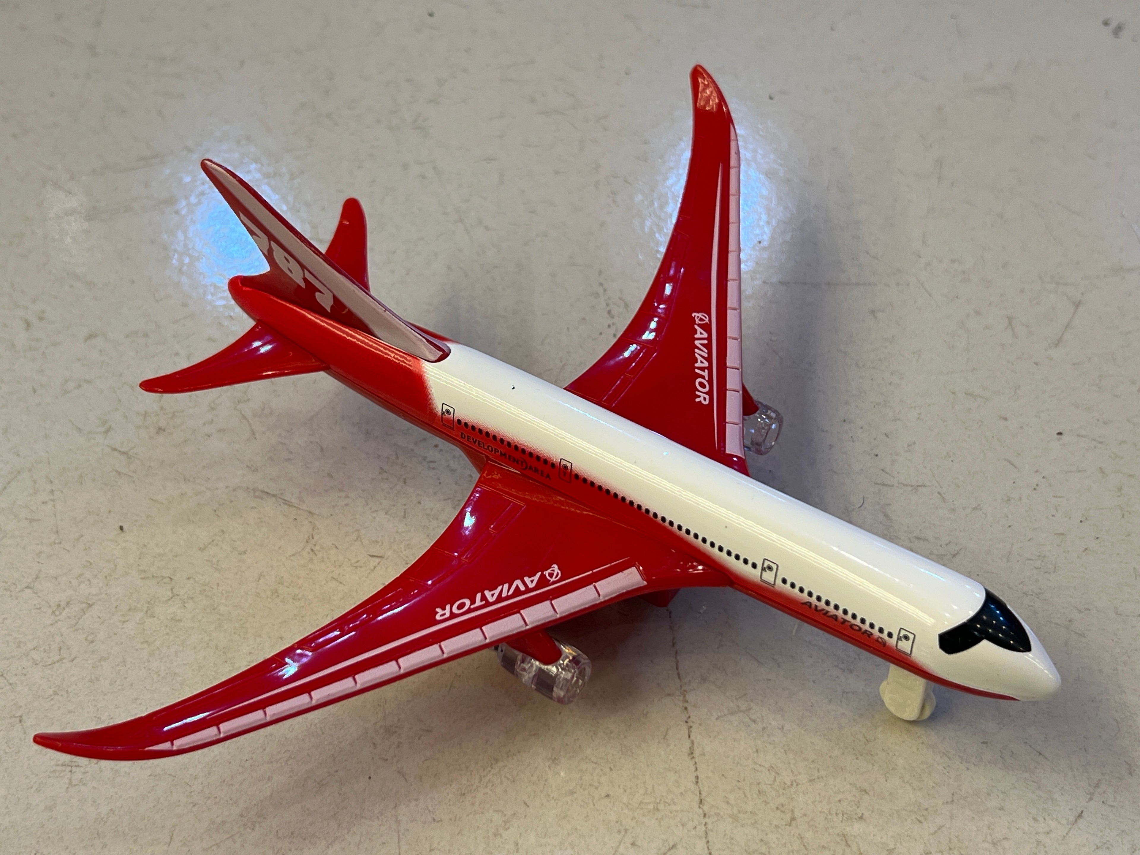 Kids' Bump-and-Go Electric Airbus 747 Toy Plane
