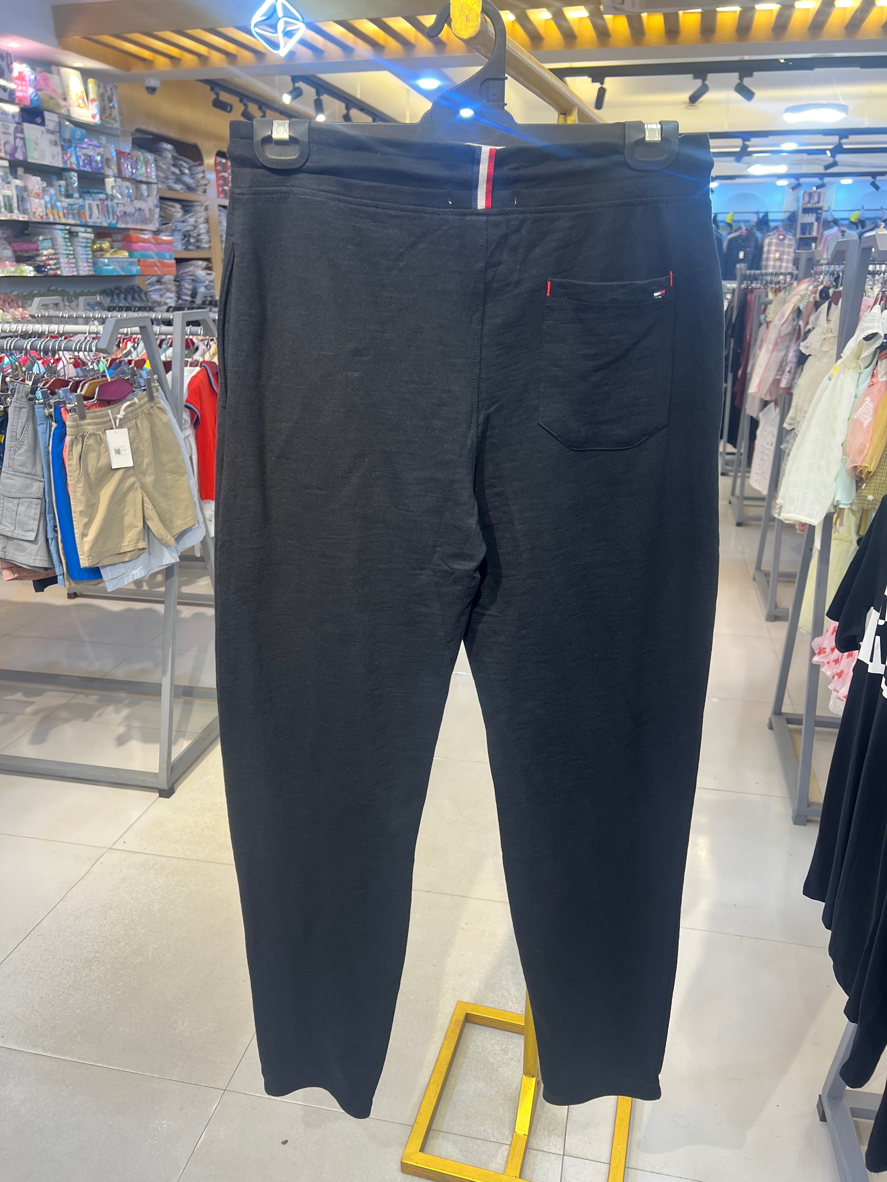 Premium Men's Jet Black Track Pants|TP29