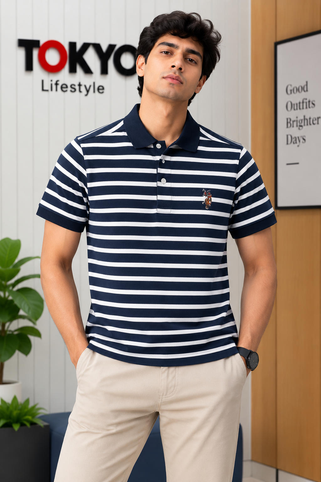 GATSBY Premium Classic Polo Shirt black-white 925