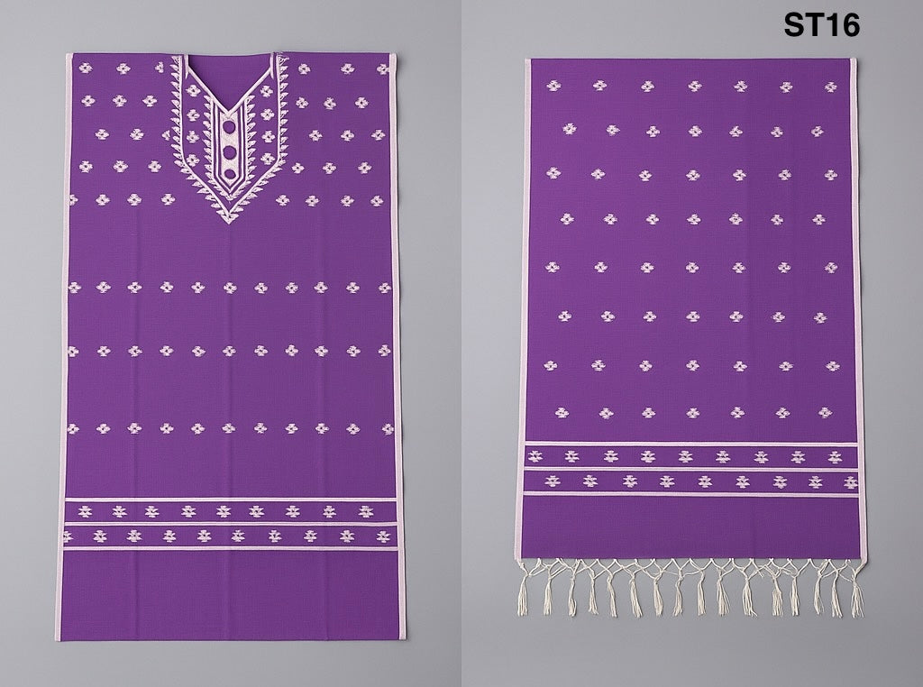 Half Silk Three Piece ST16