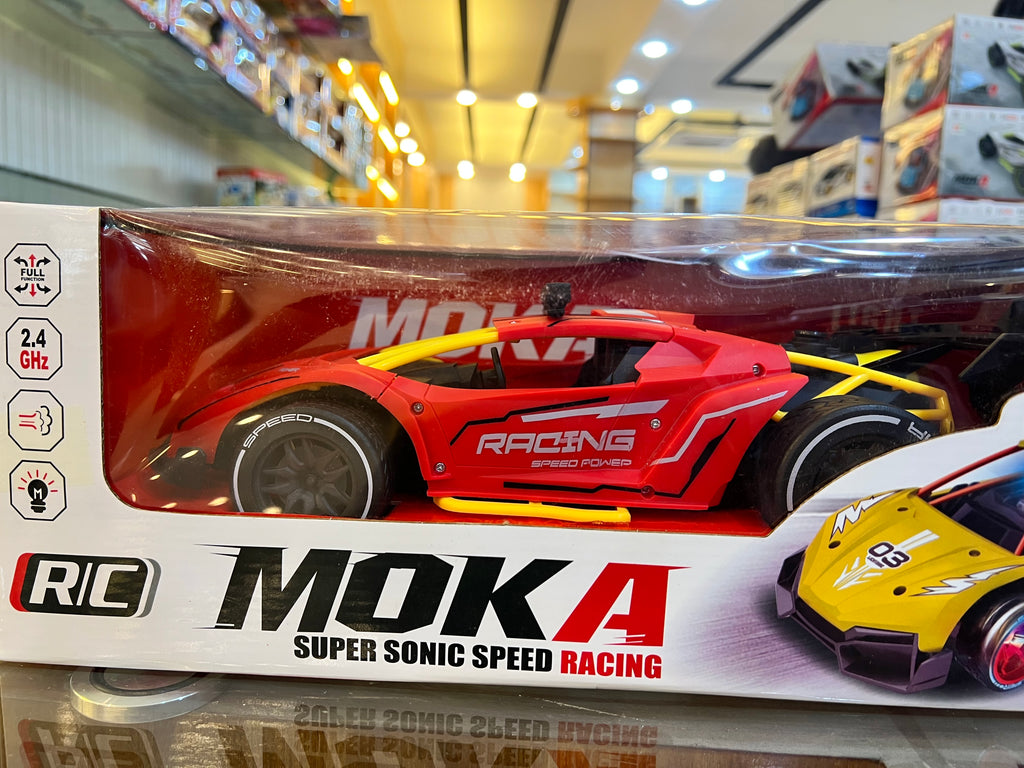 MOKA RC Super Sonic Speed Racing Car with Light, Music & Smoke Effect