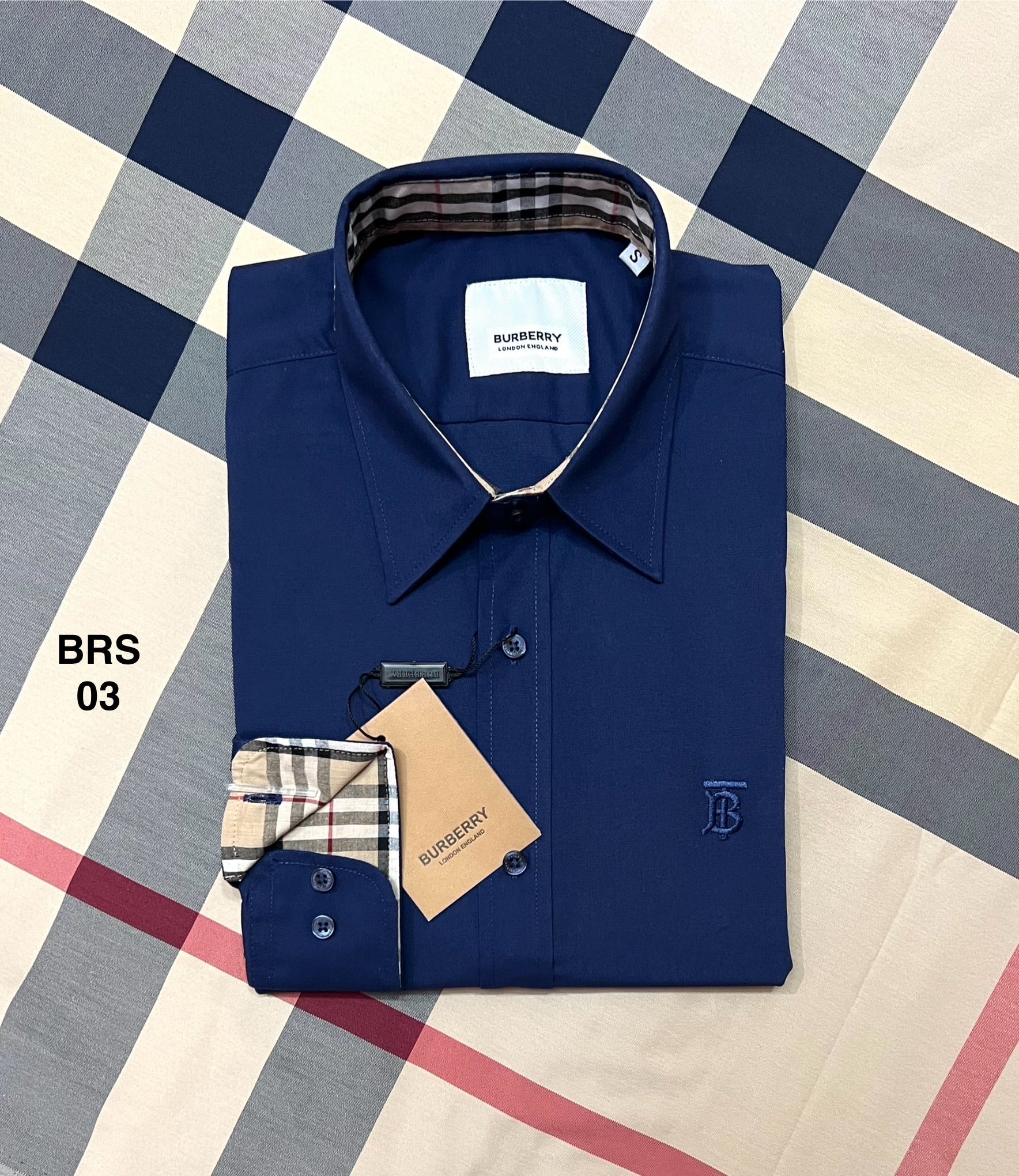 Signature Solid Shirt BRS BT Navy 03