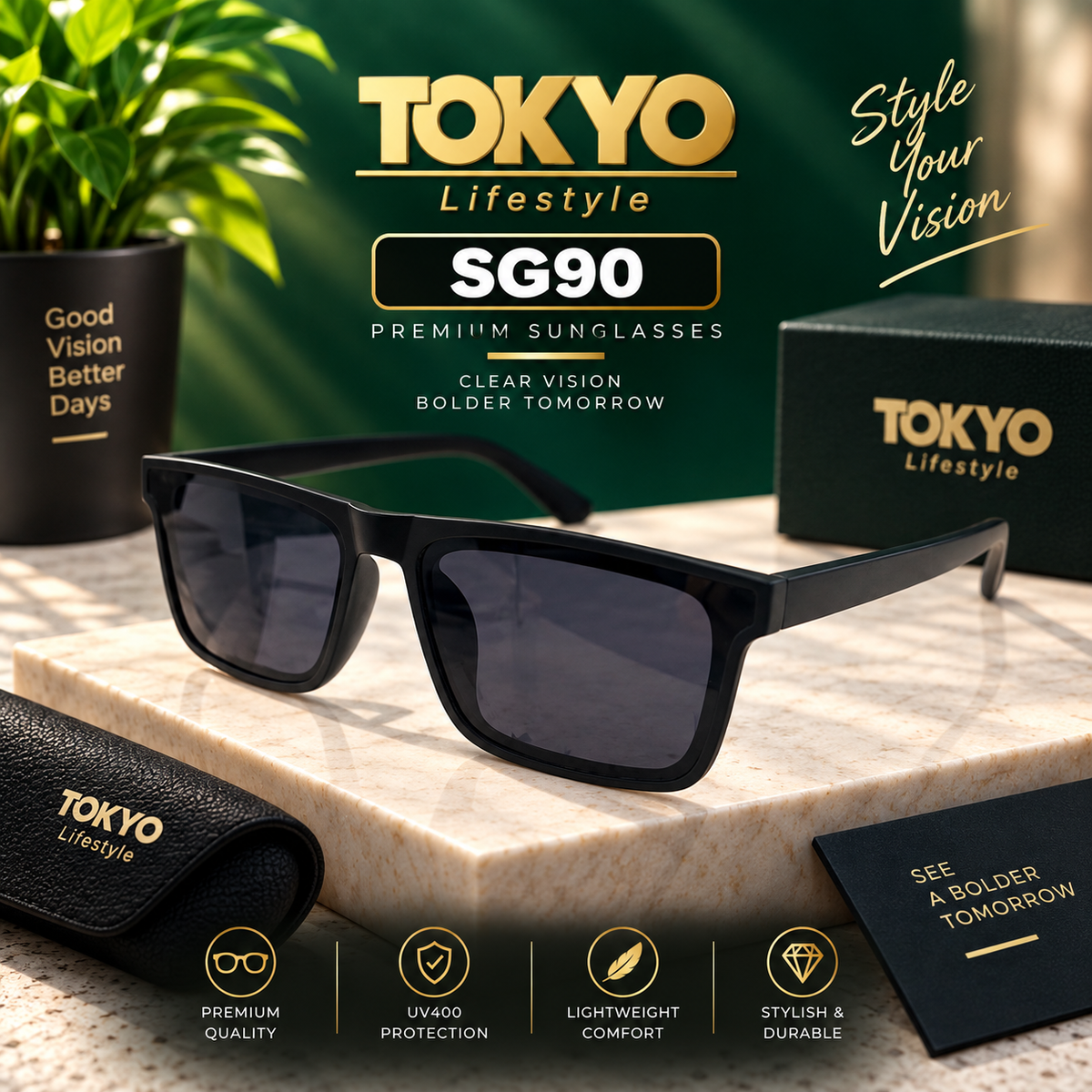 Premium Square Sunglasses – SG90