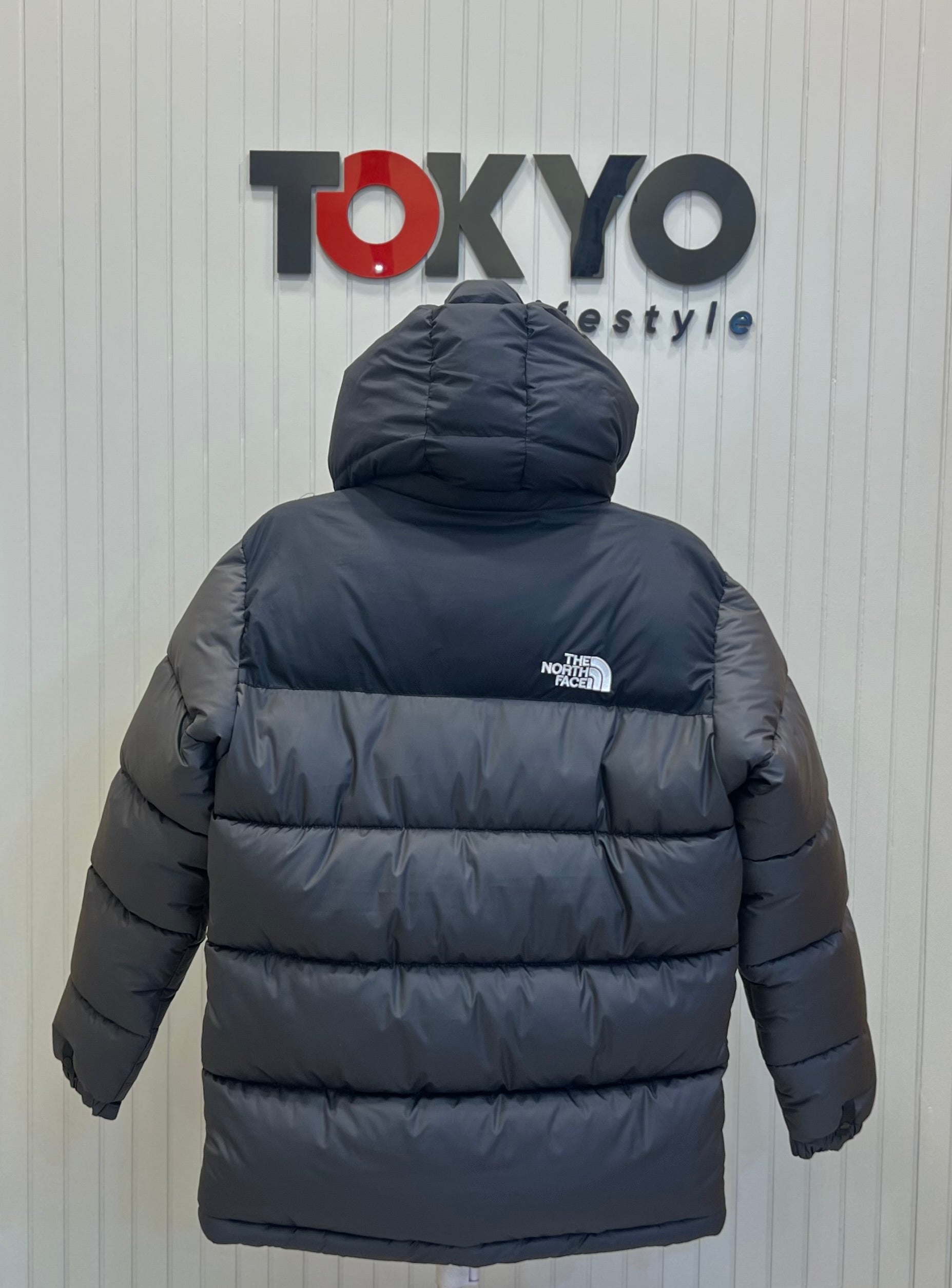 Men’s Premium Hooded Puffer Jacket Black Ash