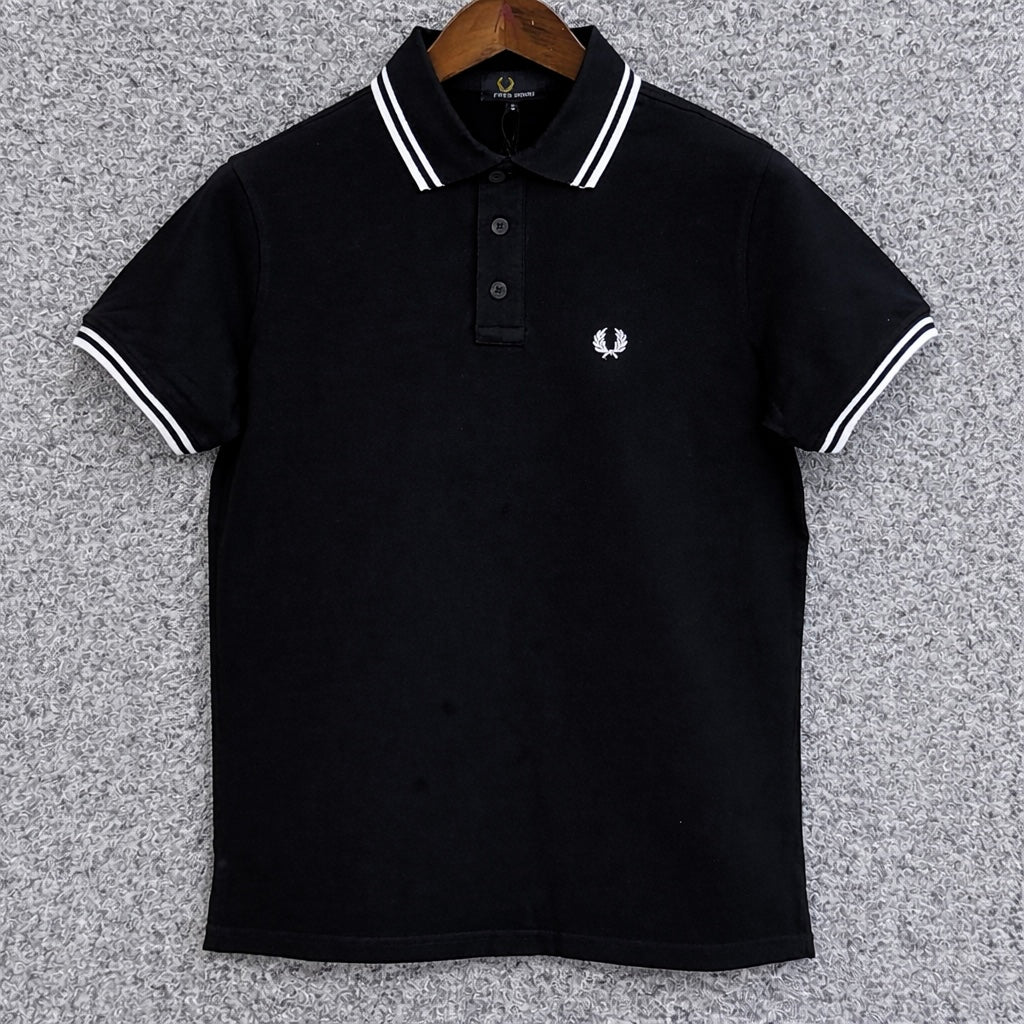 Premium Ultra Heavyweight Polo T-Shirt FPPL Black-C88