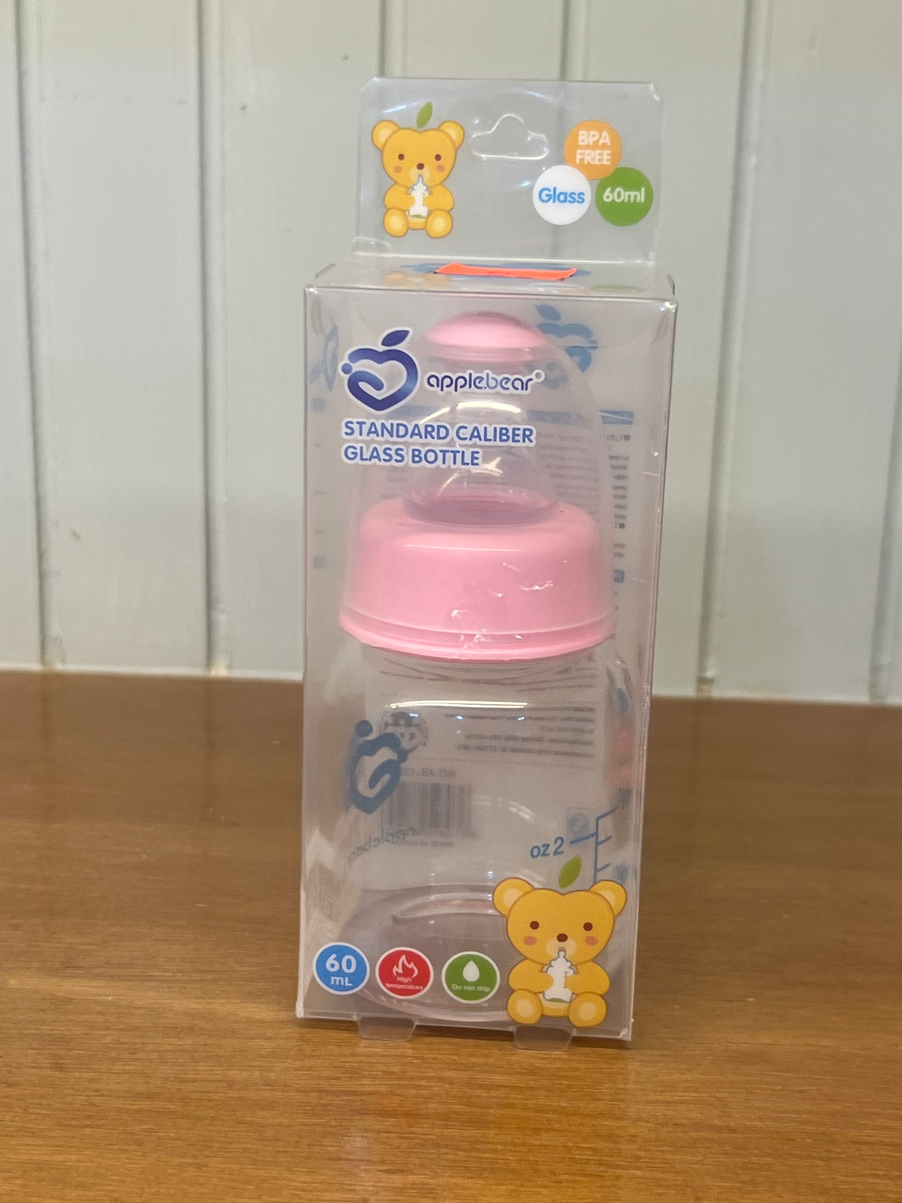 Applebear Glass Feeding Bottle 60ml -C1021