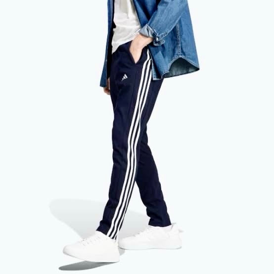 Three Stripe Full Athletic Track Pant Navy white
