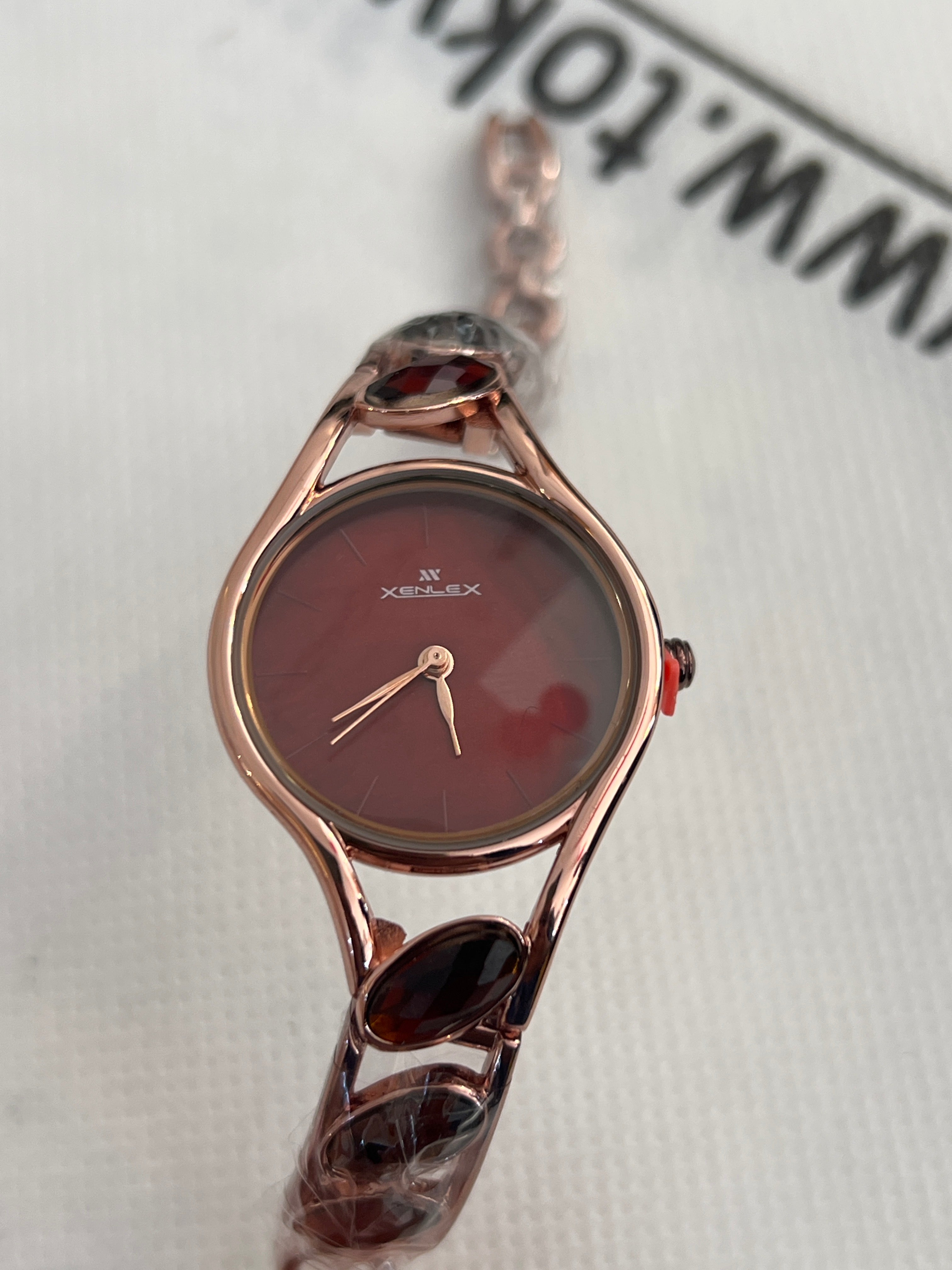 LW50 XENLEX Elegant  Dial Stone Bracelet Ladies Watch