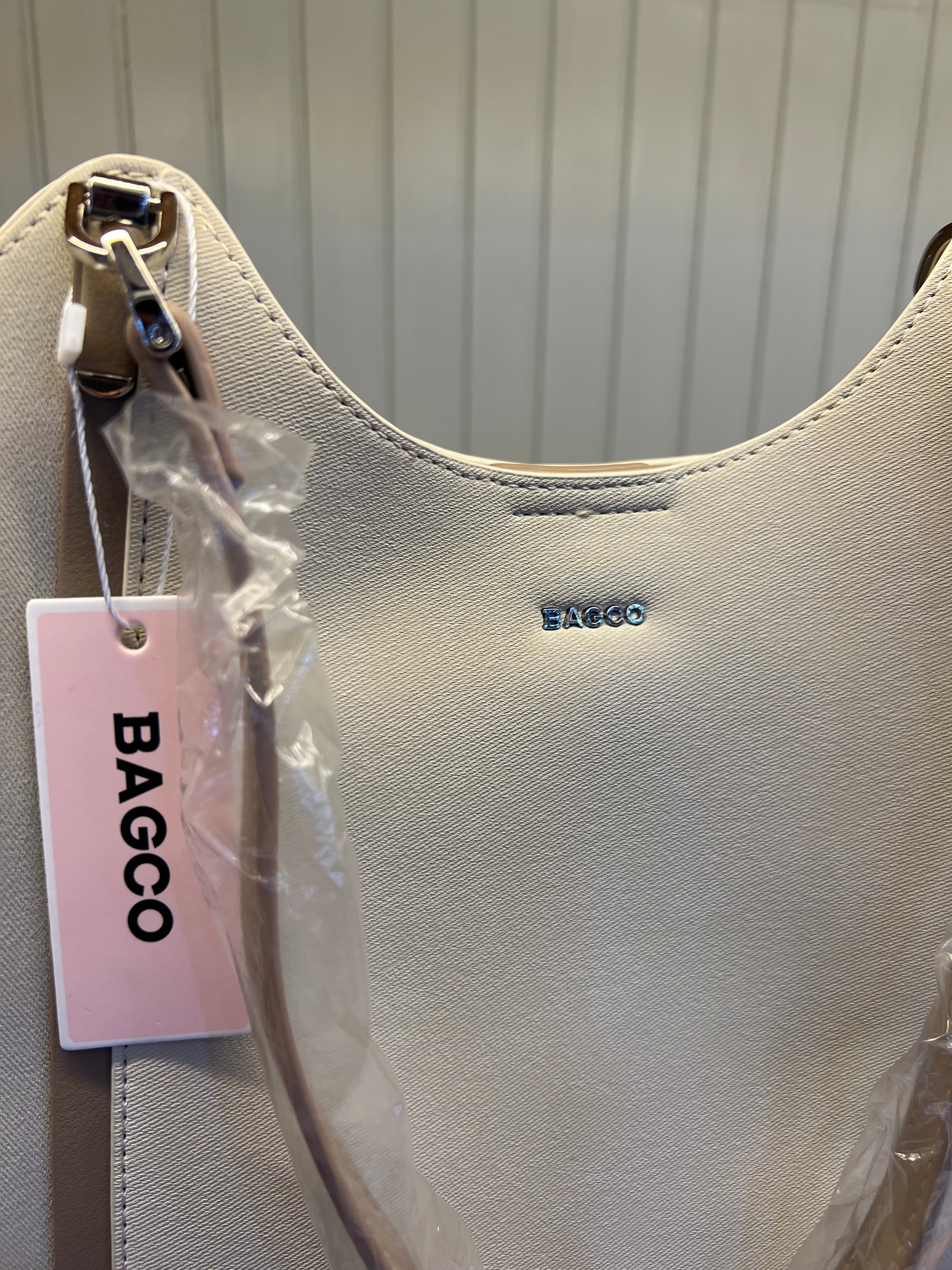 BAGCO Elegant Shoulder Tote Bag - Ivory Beige