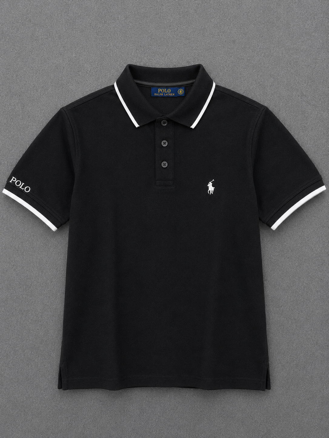 Premium Polo T-shirt RLPLT Black-C415